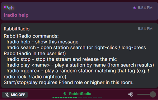 RabbitHole Radio Bot