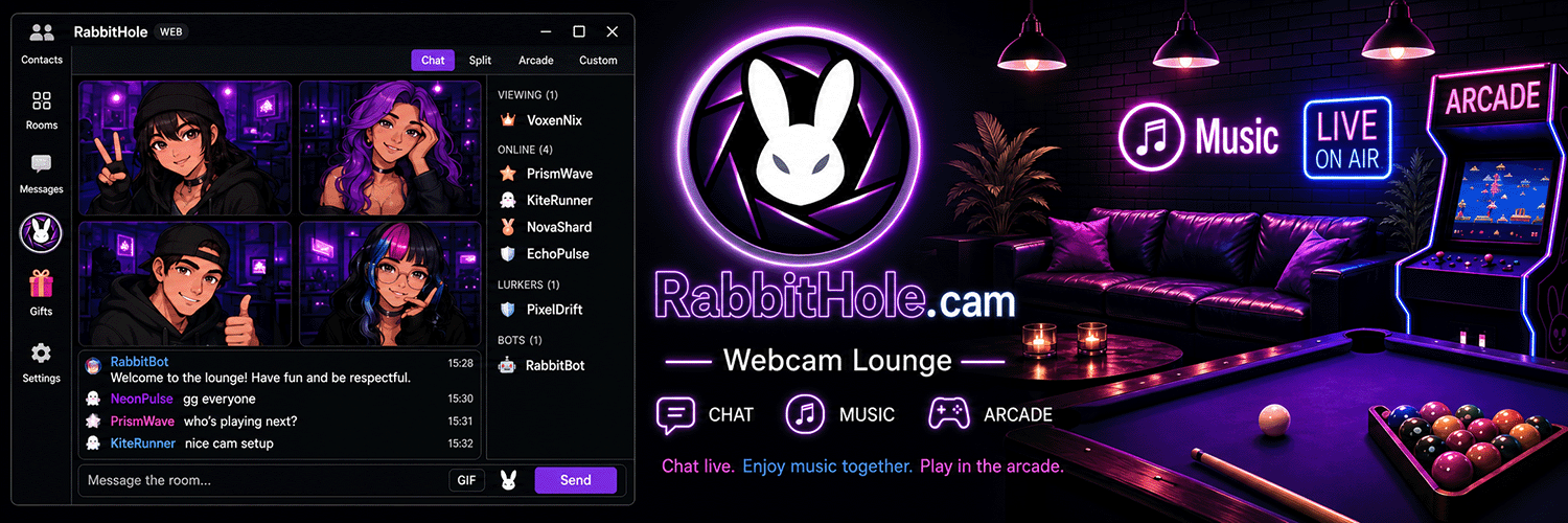RabbitHole - Games, Chatrooms, Friends